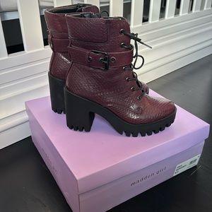 Madden girl coco burgundy bootie